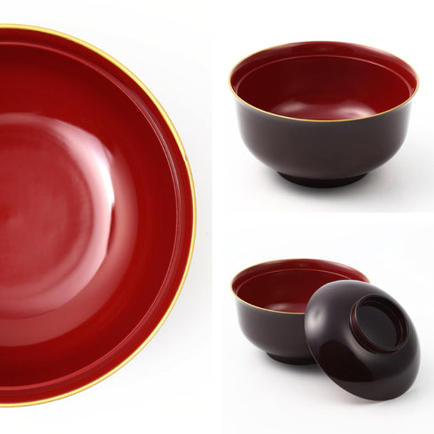 山中塗 レンジ羽反雑煮椀.|s11