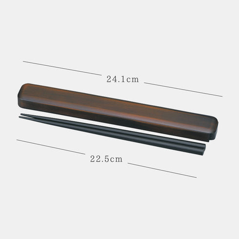 箸・箸箱セット 22.5cm 栃塗.|s5