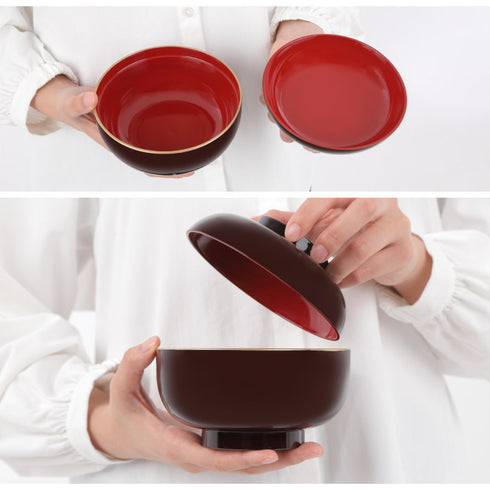 山中塗 四季雑煮椀.|s4