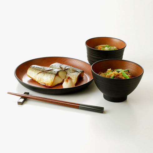 レンジ千段欅杢目汁椀 ナチュール .|s7