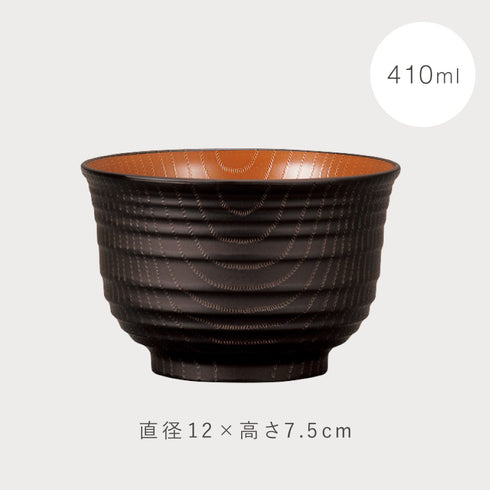 レンジ千段欅杢目汁椀 ナチュール .|s8