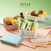 bitie 抗菌レクタングル 抗菌仕切付 480ml.|s10
