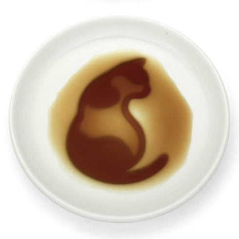 ネコ醤油皿