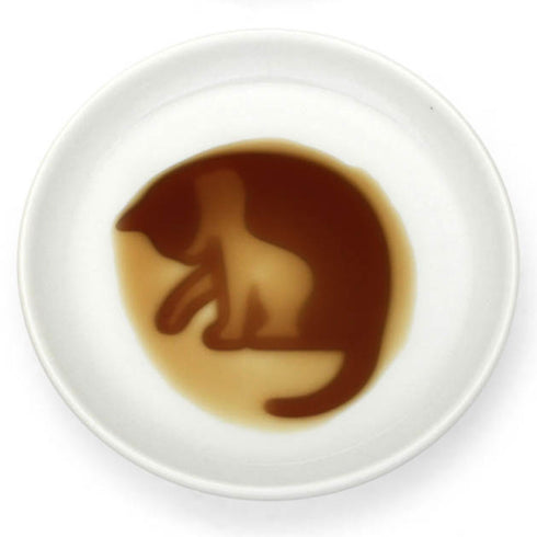 ネコ醤油皿