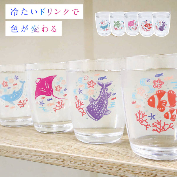 色変わりグラス 海の生き物.|m2