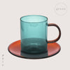耐熱カラーガラスマグ&ソーサーセット.|s8