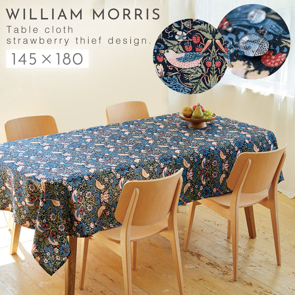 大きめはっ水テーブルクロス モリスいちご泥棒.|m2