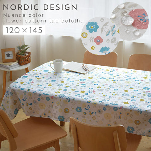 はっ水テーブルクロス 北欧柄.|m2
