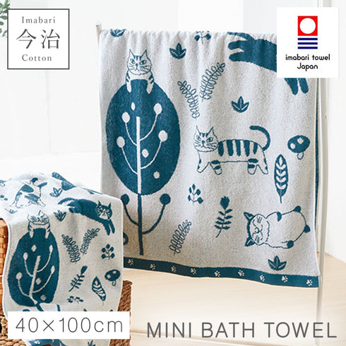 今治タオルブランドミニバスタオル まったりにゃんこ.|m2