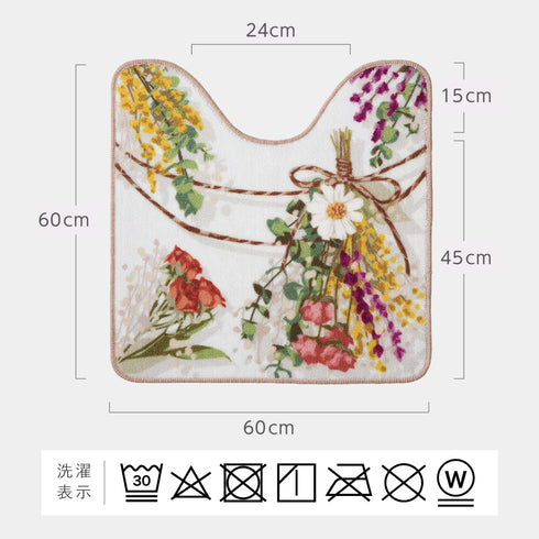 レギュラートイレマット ブーケスワッグ.|s6