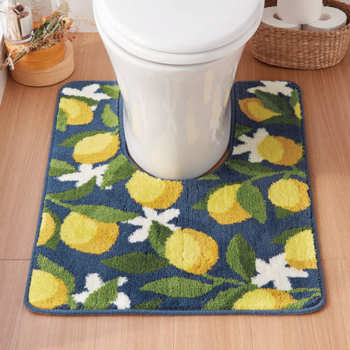 耳長トイレマット・フタカバーセット シトラス.|s4