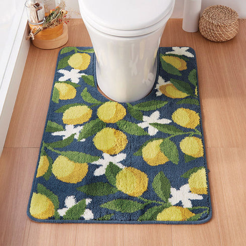 耳長ロングトイレマット・フタカバーセット シトラス.|s4