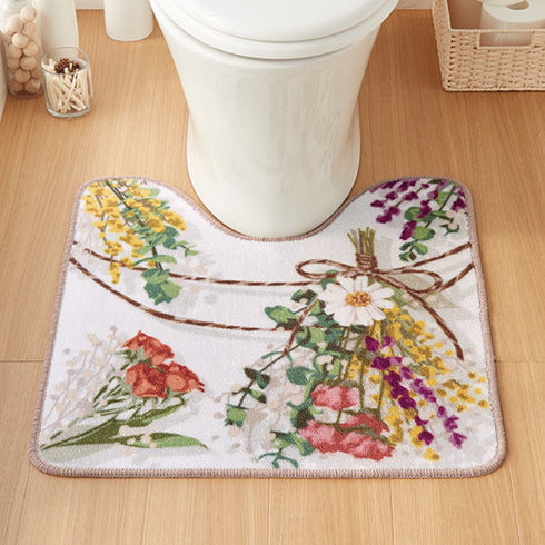 レギュラートイレマット・フタカバーセット ブーケスワッグ.|s3