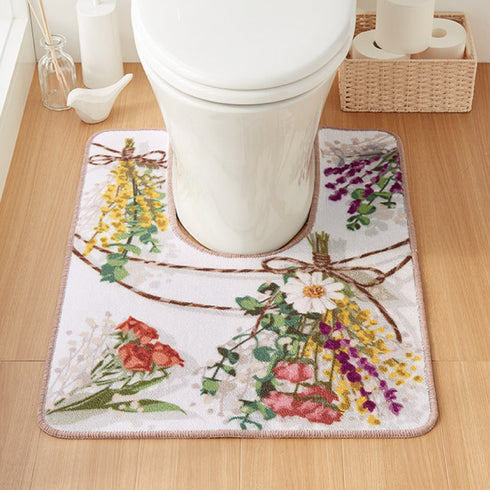 耳長トイレマット・フタカバーセット ブーケスワッグ.|s3