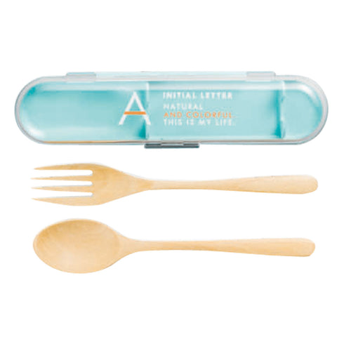 イニシャル 木製カトラリーセット
