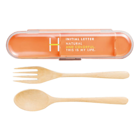 イニシャル 木製カトラリーセット