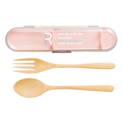 イニシャル 木製カトラリーセット