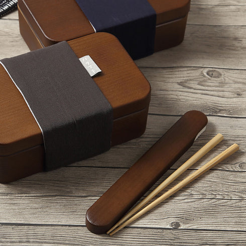 ハラマキ 木目箸箱セット.|s3
