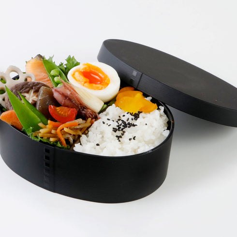 曲げわっぱ モノトーン 一段弁当 小.|s5