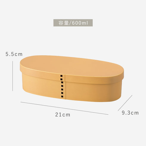 曲げわっぱ 一段弁当 スリム型.|s8