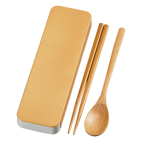 18.0 木目スライド スプーン&箸セット