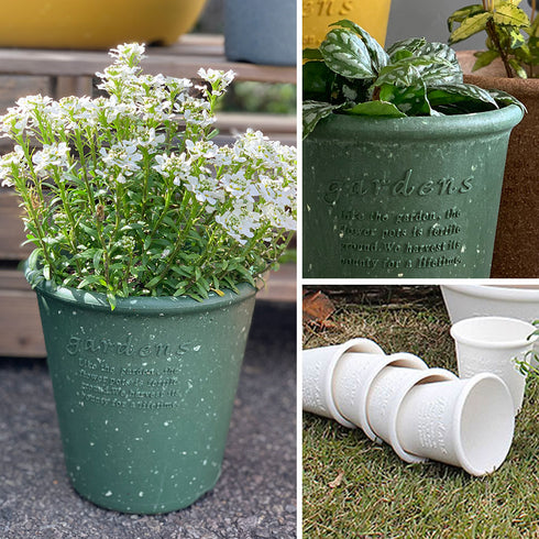 gardens パピエ エコポット丸型 4号.|s8