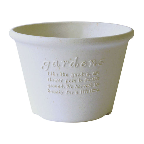 gardens パピエ エコポット浅型 6号