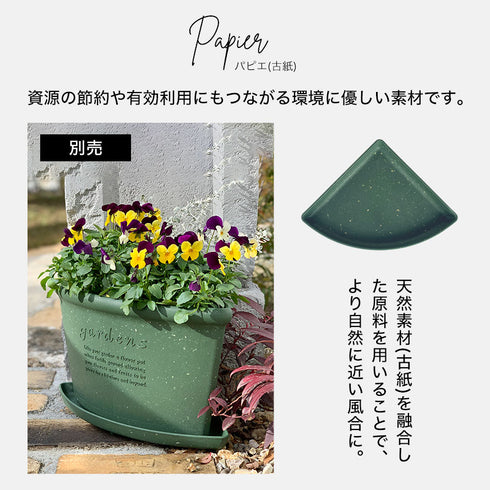 gardens コーナーエコプレート パピエ 200.|s5