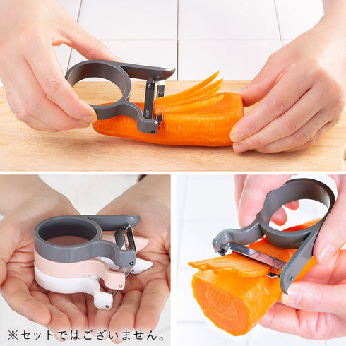 軽い力でスーッと切れる千切りピーラー.|s8