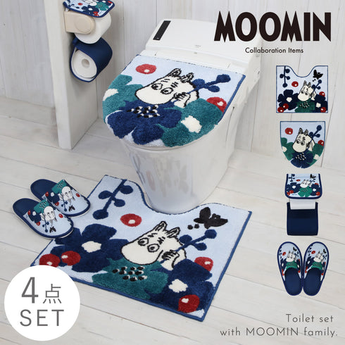 ペルホネン マット・フタカバー・ペーパーホルダー・スリッパ 4点セット