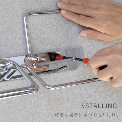 ステンレストイレットペーパーホルダー Thea-シア- ダブル.|s4