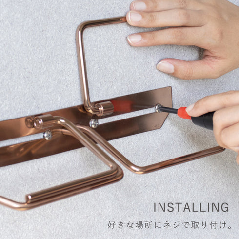 ステンレストイレットペーパーホルダー Cloe-クロエ- ダブル.|s4