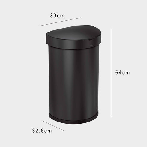シンプルヒューマン センサーカン セミラウンド 45L マットブラック.|s6