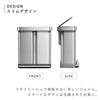 58L リサイクラー レクタンギュラー ステップカン (ツヤ消しステンレス).|s2