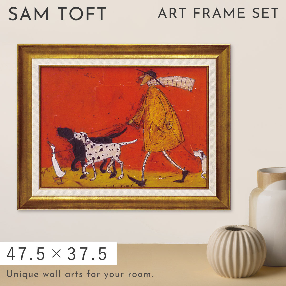 額装品/Black Dog Going Home/サム トフト Amazon.com: Sam Toft The Art Group Black Dog Going Home Art